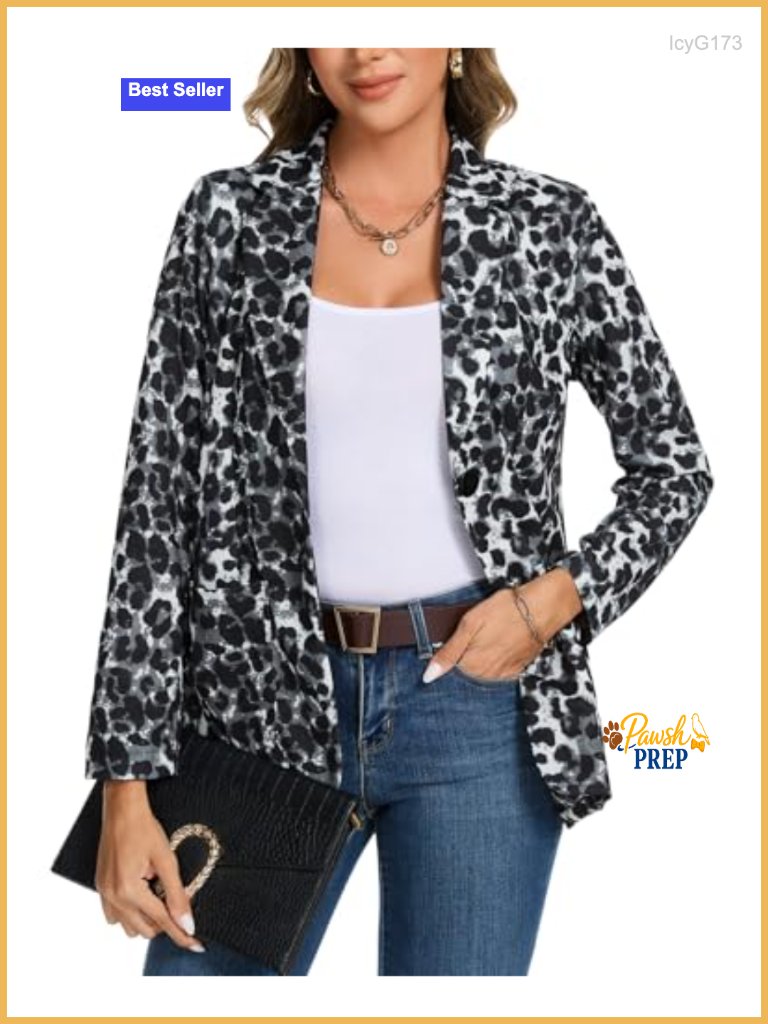 Casual Long Sleeve Open Front Cardigan Blazer With Pockets